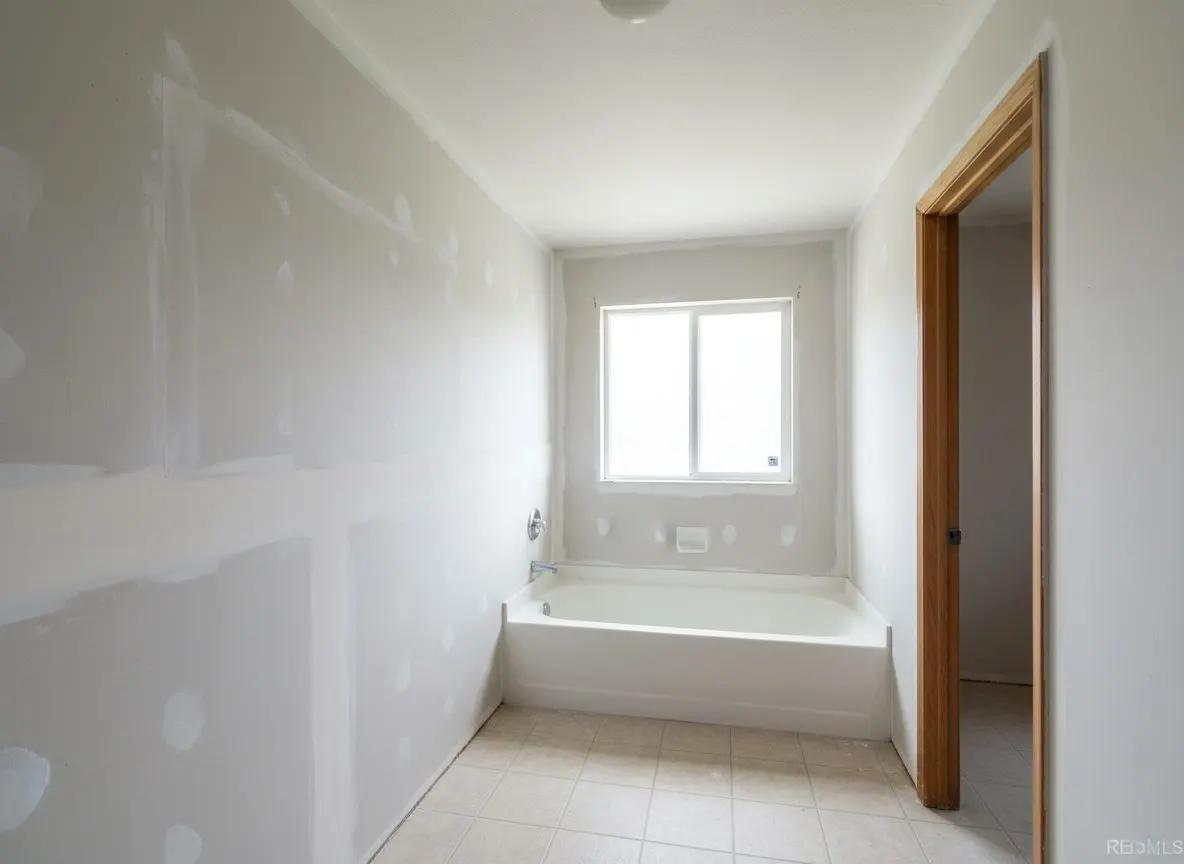 Water damage cut back and reboarded in Cheney