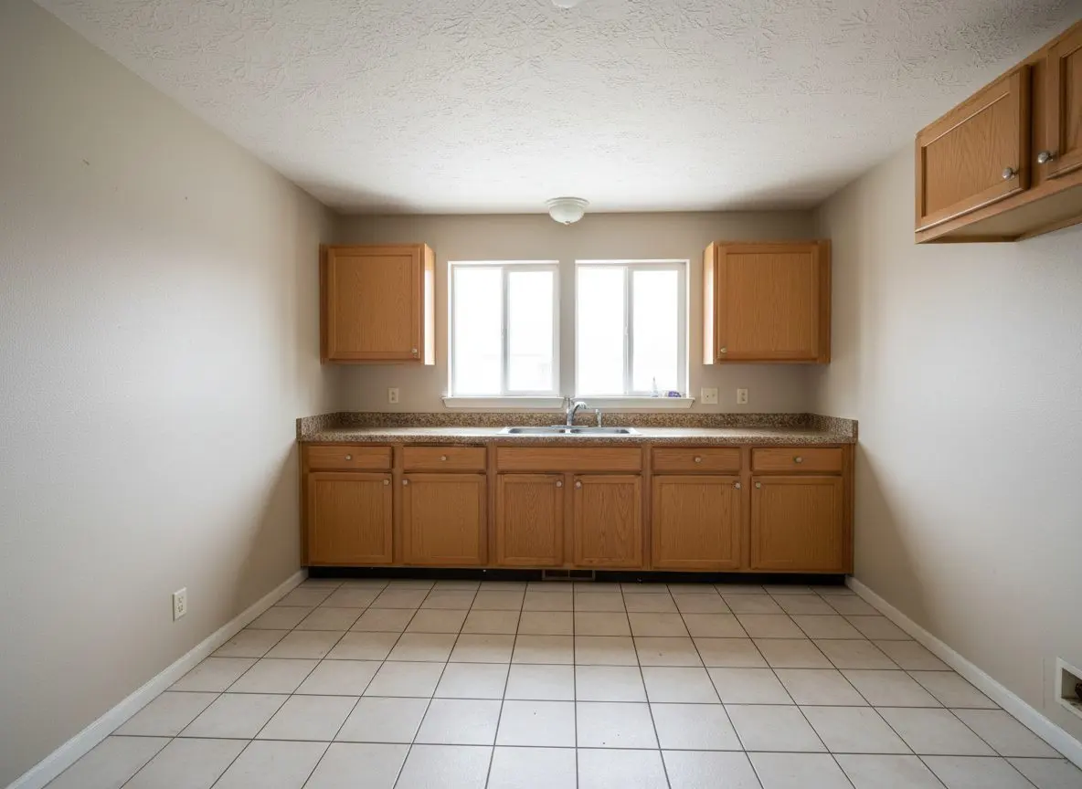 Kitchen ceiling after a leak above in Airway Heights